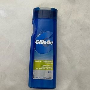 NEW Gilette clean condition shampoo 12,2oz mens